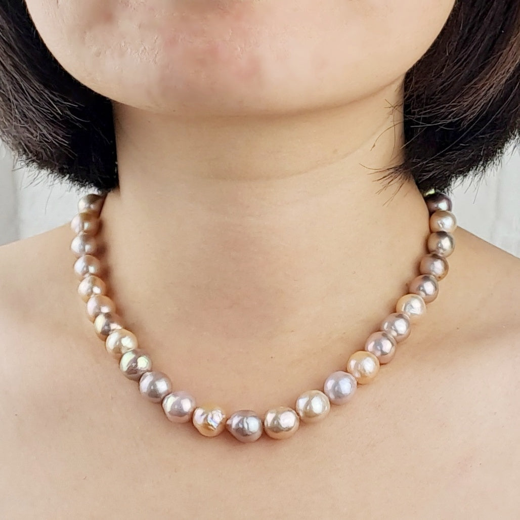 BAROQUE PEARL NECKLACE - RAINBOW