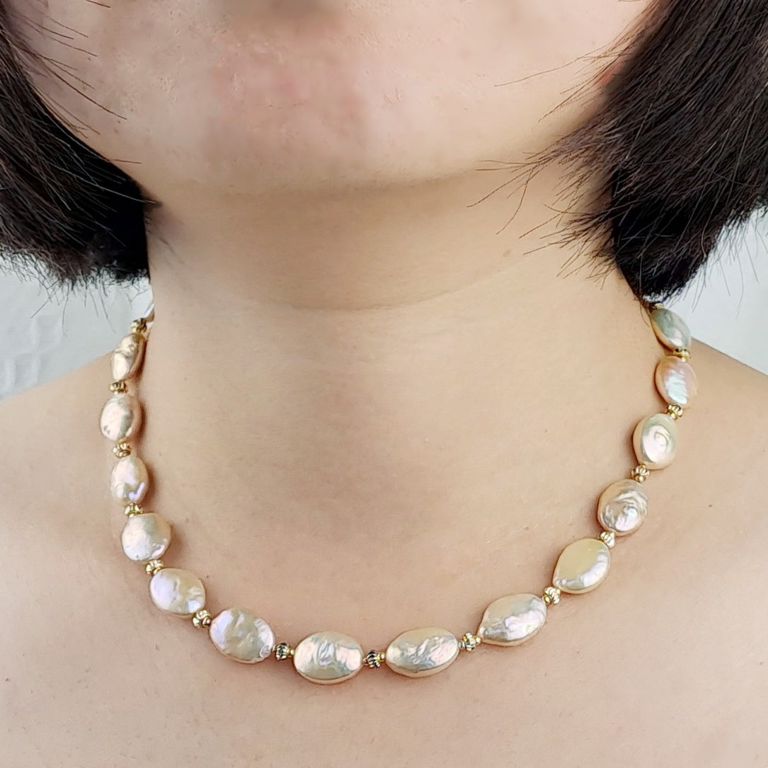BAROQUE PEARL NECKLACE  - OVELLA