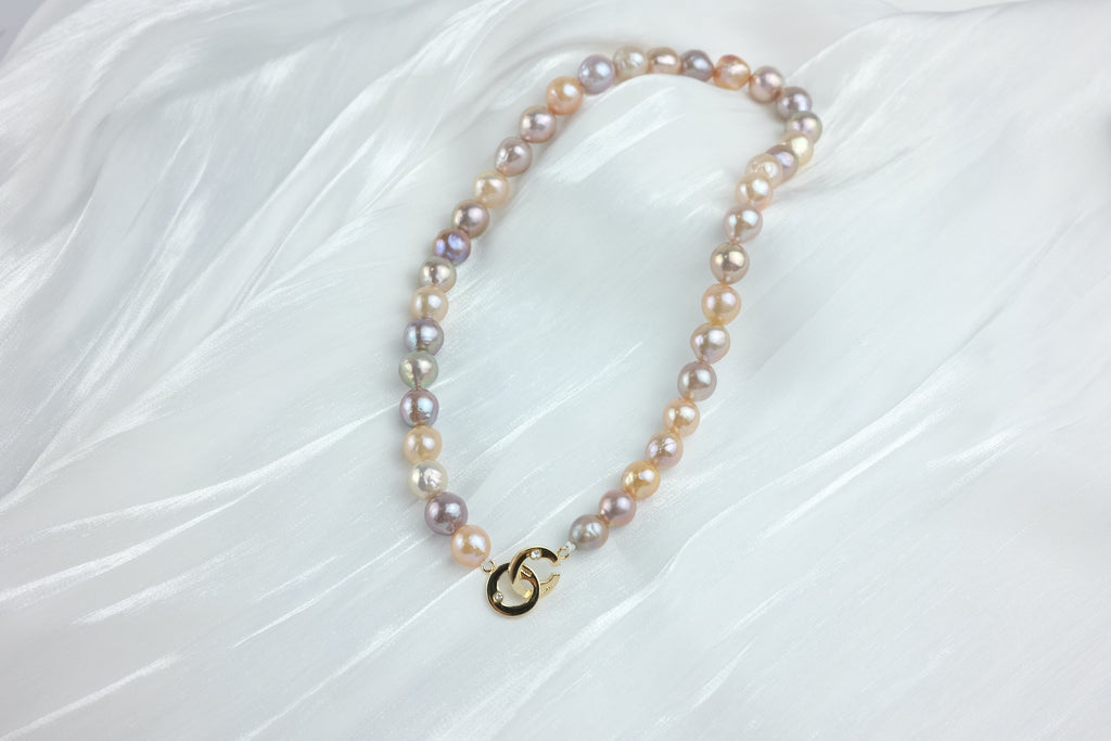 BAROQUE PEARL NECKLACE - RAINBOW