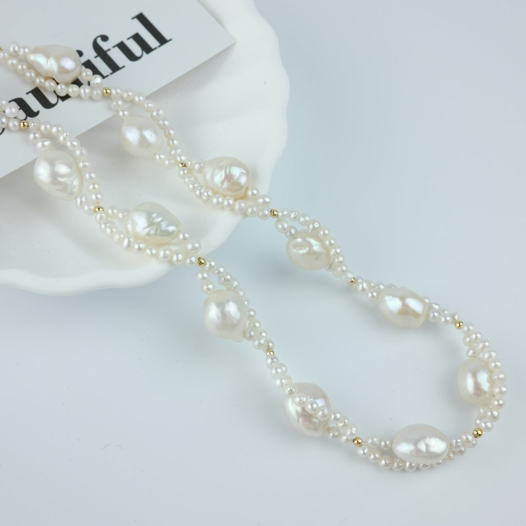 BAROQUE PEARL NECKLACE -   CHARLOTTE