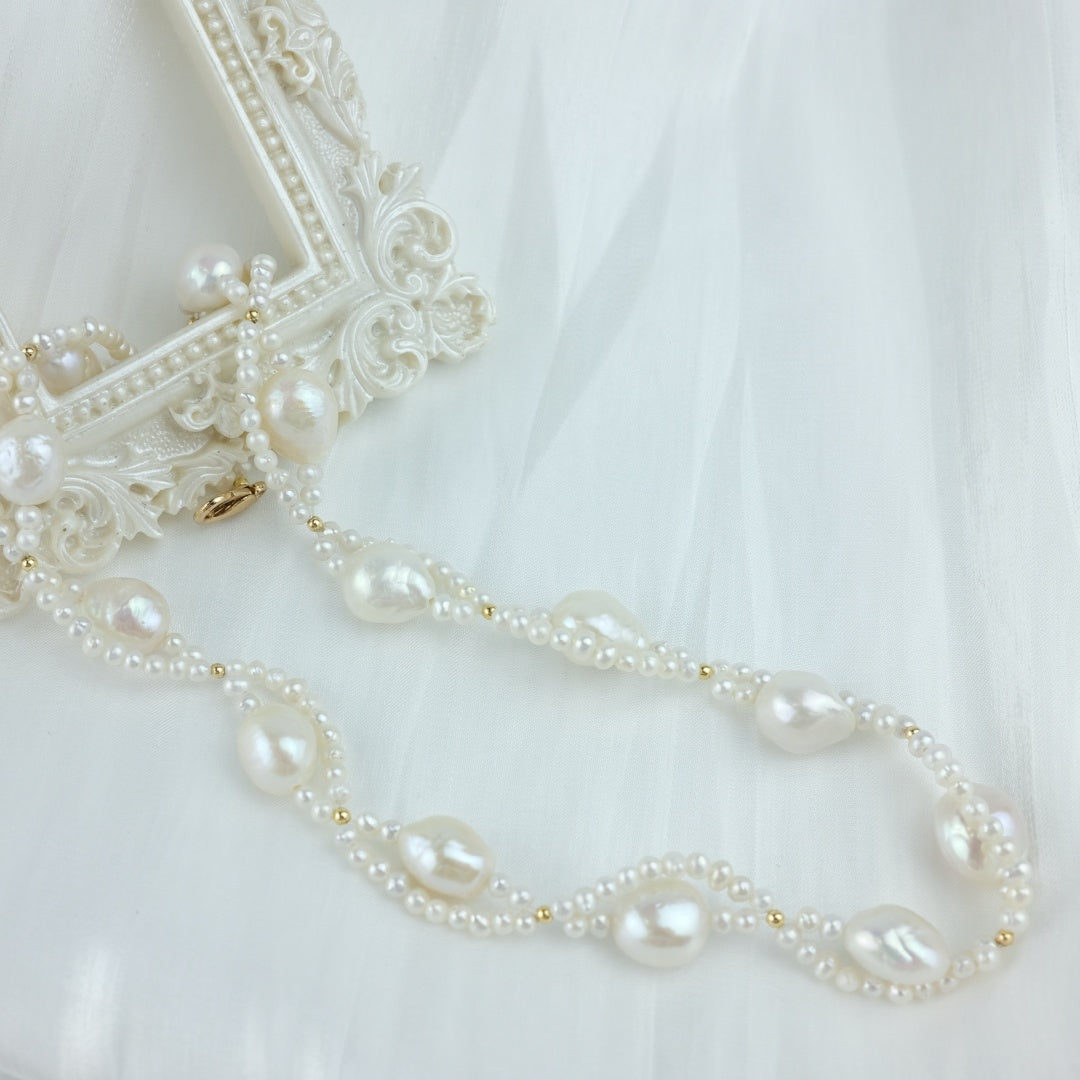 BAROQUE PEARL NECKLACE -   CHARLOTTE