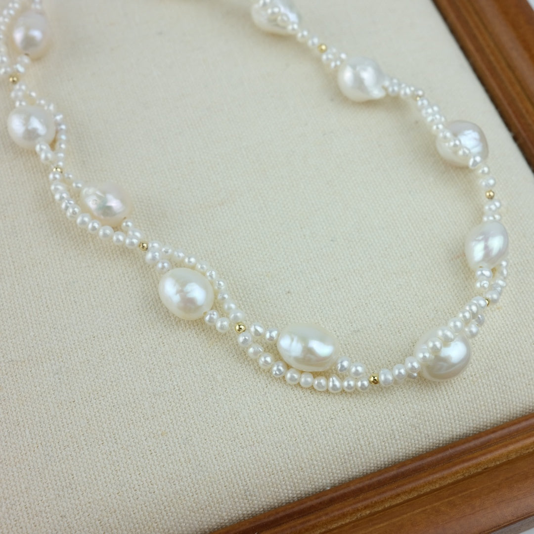 BAROQUE PEARL NECKLACE -   CHARLOTTE