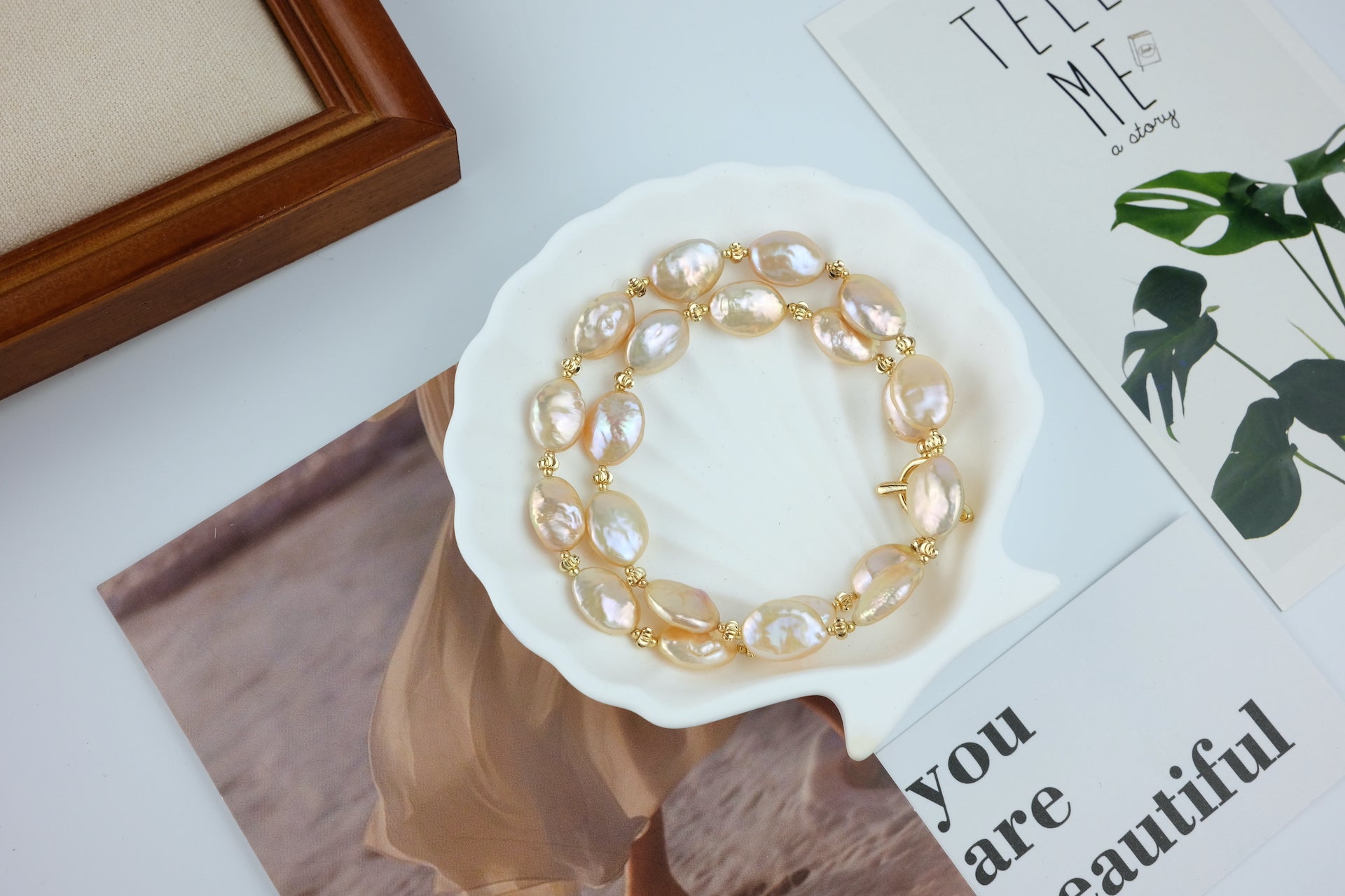 BAROQUE PEARL NECKLACE  - OVELLA
