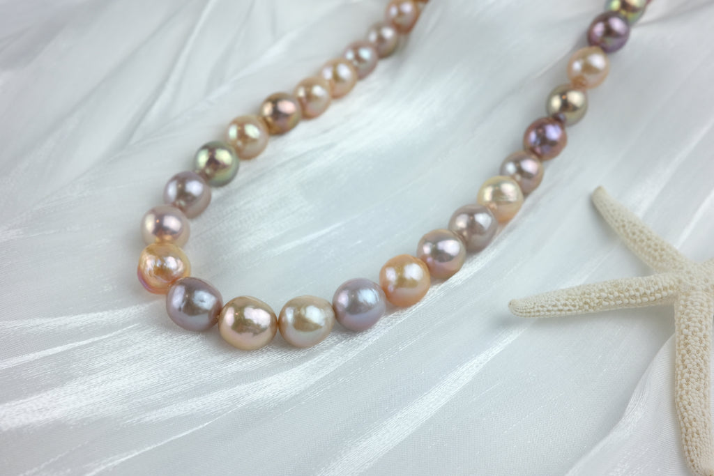 BAROQUE PEARL NECKLACE - RAINBOW