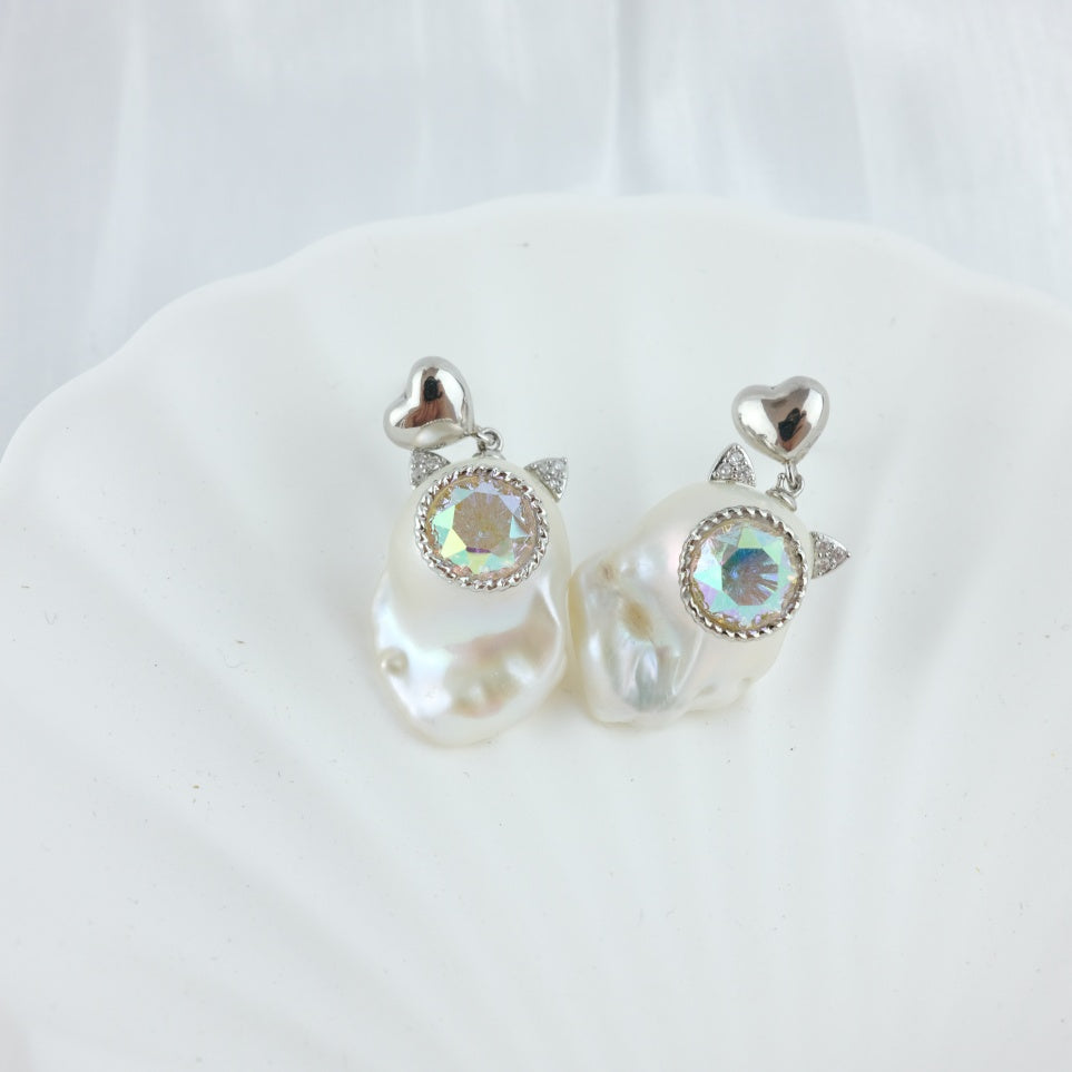 BAROQUE PEARL EARRINGS - ANDREA