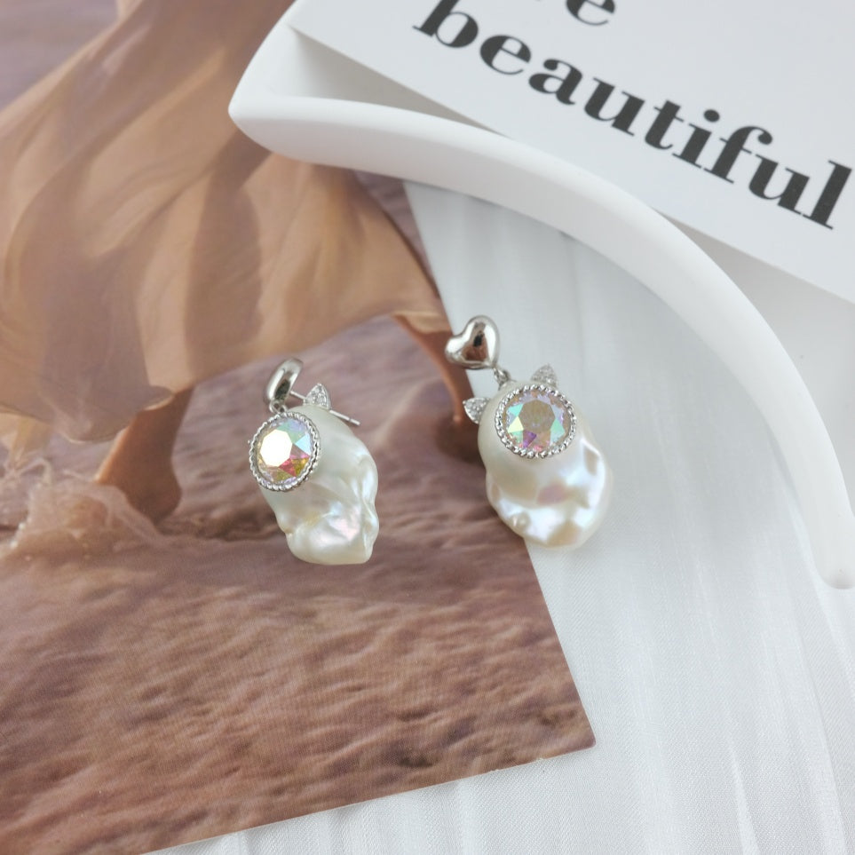 BAROQUE PEARL EARRINGS - ANDREA