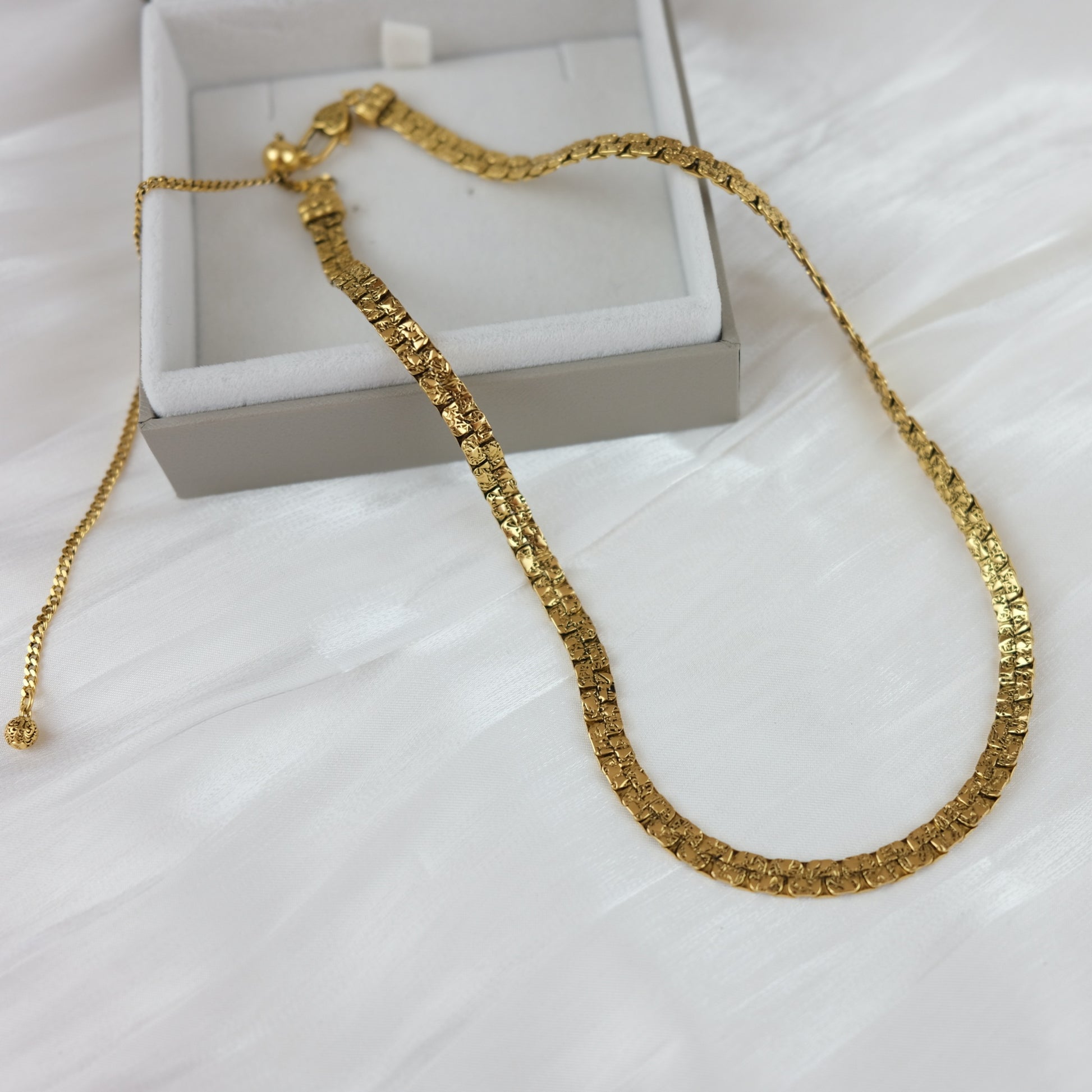 Oxidized sterling silver necklace - Nova