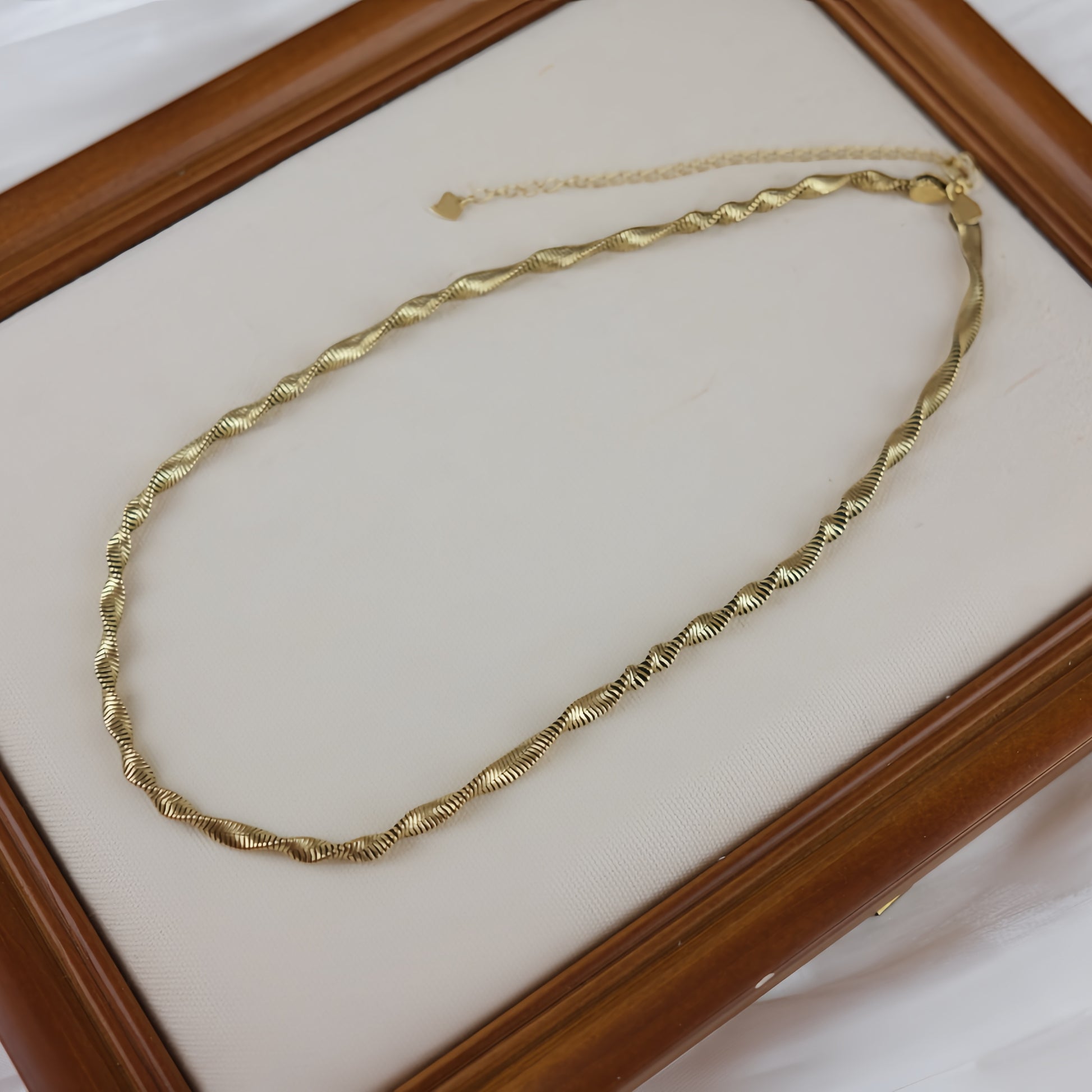 Oxidized sterling silver necklace - Kai