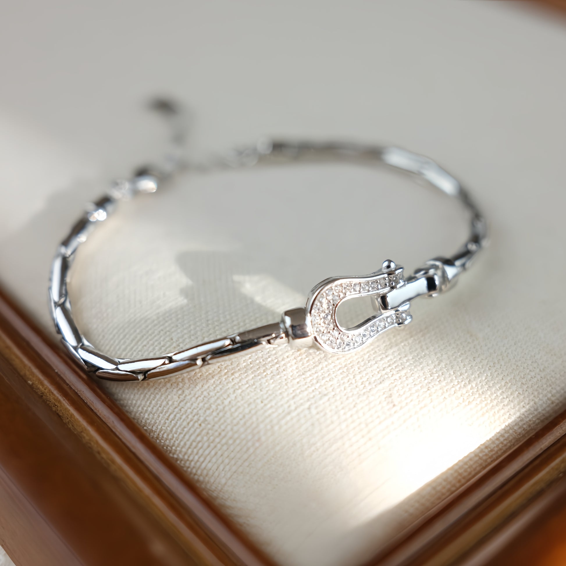 Sterling Silver Horseshoe Bracelet  - Trot