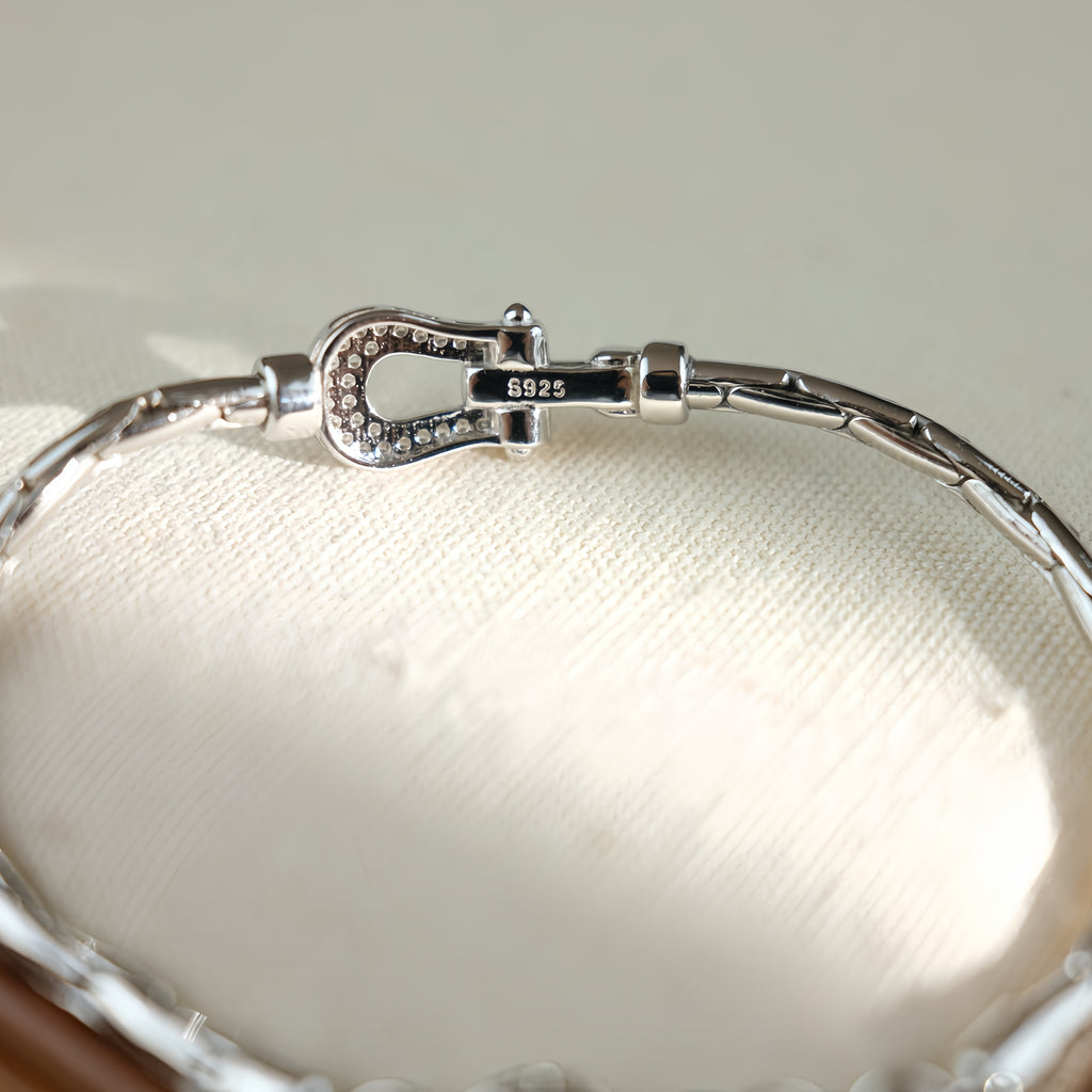 Sterling Silver Horseshoe Bracelet  - Trot