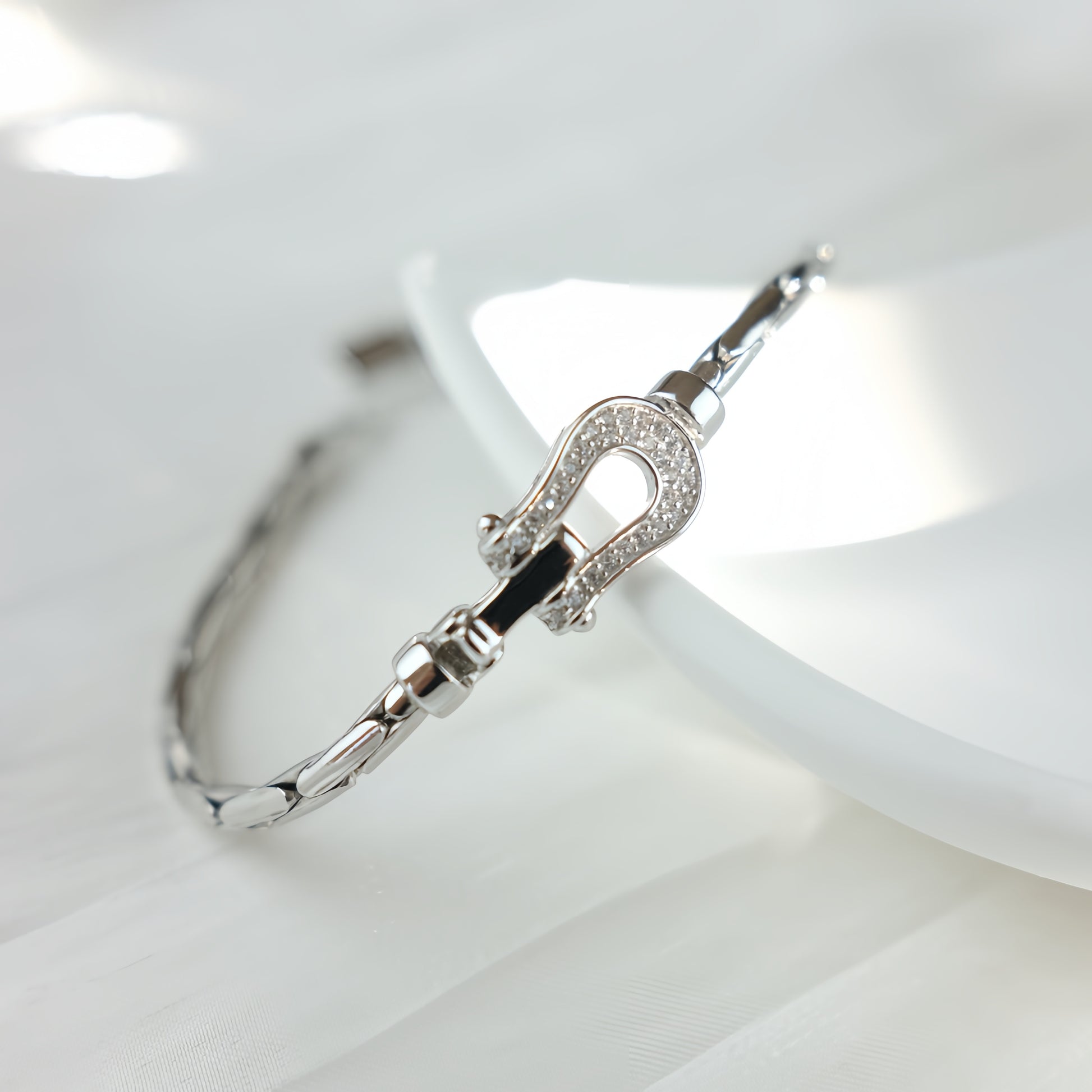 Sterling Silver Horseshoe Bracelet  - Trot