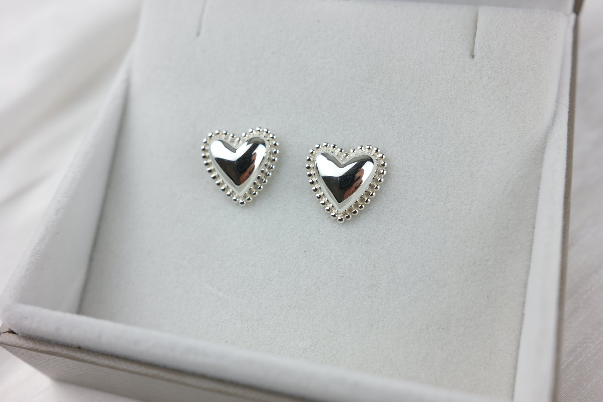 Heart studs