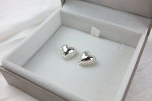 Heart studs