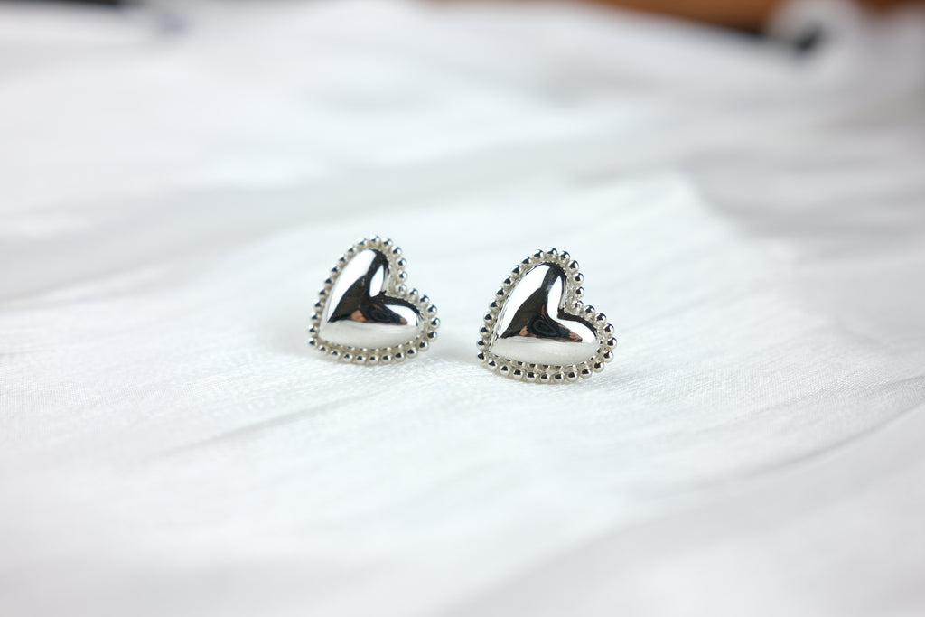 Heart studs