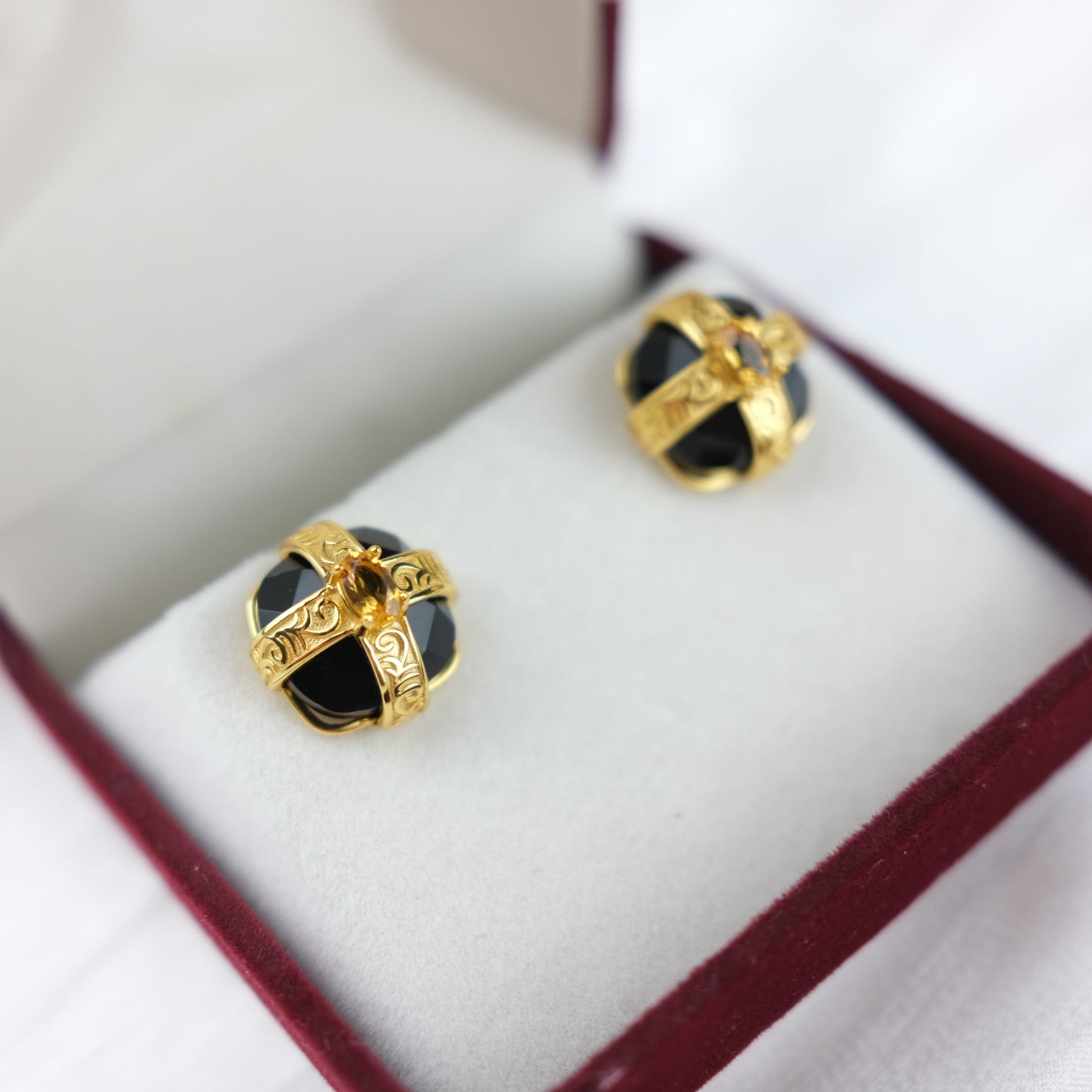 Midnight silver studs