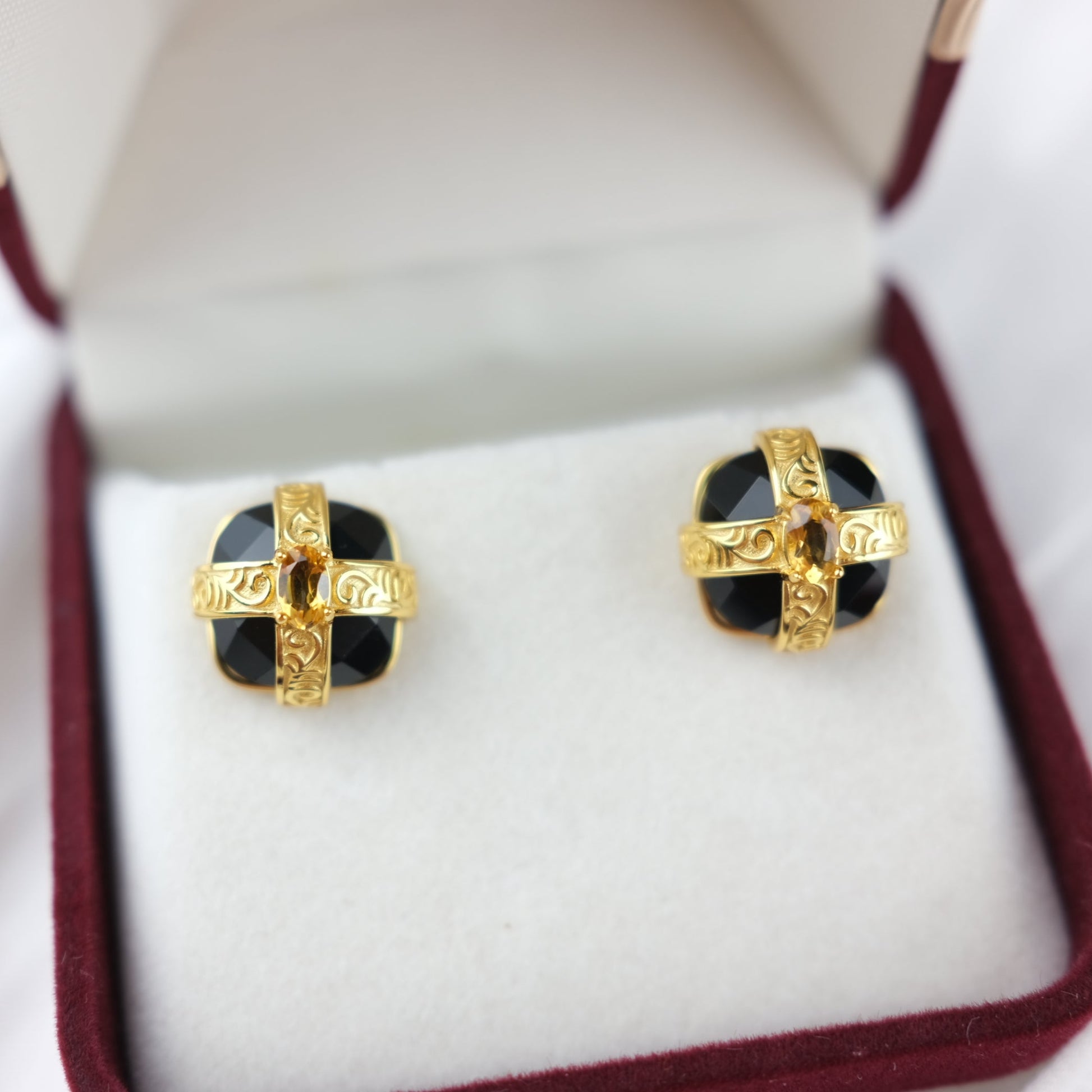 Midnight silver studs